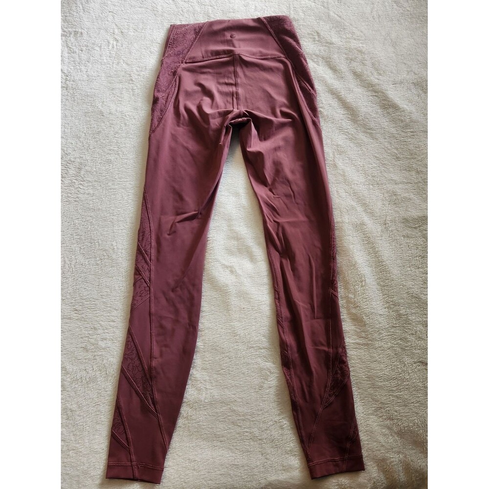 Lululemon Wunder Under High-Rise Tight* Flocked 28" In Plumful Size 4